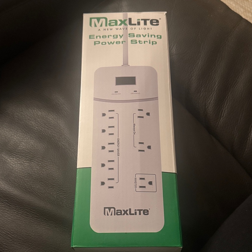 Energy Saving Power Strip - White